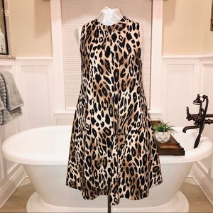 Leopard Print Swing Dress